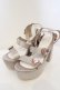 画像1: Rose Marie seoir / Triple Heart Sandal L グレーベージュ（ピンクビジュー） O-23-11-17-093-EL-SH-IG-ZT346 (1)