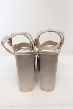 画像3: Rose Marie seoir / Triple Heart Sandal L グレーベージュ（ピンクビジュー） O-23-11-17-093-EL-SH-IG-ZT346