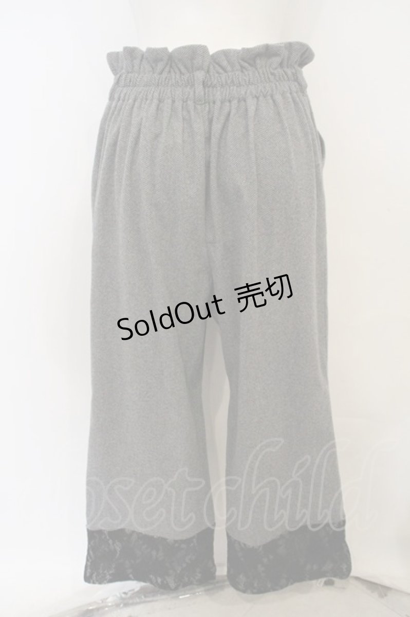 画像2: 【SALE】axes femme / サイド釦仕様２WAYパンツ  グレー O-23-11-18-069-AX-PA-IG-ZT263 (2)