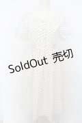 evelyn / ダブルレースアップドットワンピース  シロ×クロ O-23-11-22-112-LO-OP-IG-ZT318