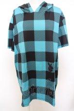 画像1: 【SALE】NieR CLOTHING / TURQUOISE BLUE ZIP OUTER 【BACK RABBIT】  ターコイズ×ブラック O-23-11-27-007-PU-TO-IG-ZT338 (1)