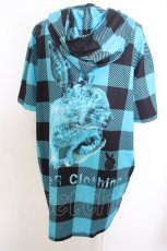 画像2: 【SALE】NieR CLOTHING / TURQUOISE BLUE ZIP OUTER 【BACK RABBIT】  ターコイズ×ブラック O-23-11-27-007-PU-TO-IG-ZT338 (2)