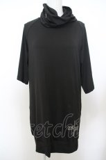 画像1: 【SALE】NieR CLOTHING / フェイスカバー付き半袖トップス  ブラック O-23-11-27-013-PU-TO-IG-ZT338 (1)