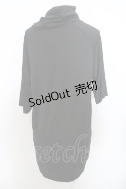 画像2: 【SALE】NieR CLOTHING / フェイスカバー付き半袖トップス  ブラック O-23-11-27-013-PU-TO-IG-ZT338