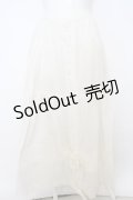 【SALE】PINK HOUSE / タックロングスカート  シロ O-23-11-29-006-LO-SK-IG-ZT329