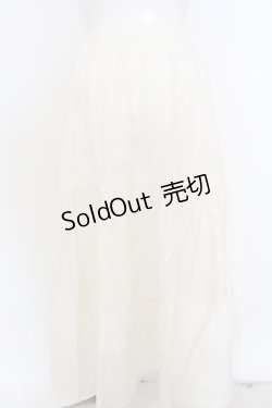 画像3: 【SALE】PINK HOUSE / タックロングスカート  シロ O-23-11-29-006-LO-SK-IG-ZT329