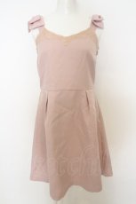 画像1: 【SALE】LODISPOTTO / ショルダーリボンジャンパースカート  ピンク O-23-11-29-015-LO-OP-IG-ZT342 (1)