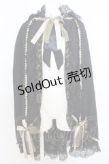 metamorphose / Dressyジャガードレースマント  クロ×ゴールド O-23-11-29-164-ME-CO-IG-OS