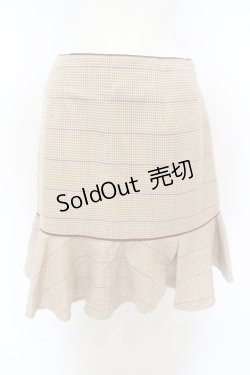 画像1: 【SALE】LODISPOTTO / 格子チェックスカート  ベージュ O-23-11-29-004-LO-SK-IG-ZT342