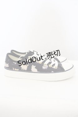 画像4: Franche Lippee / ねこ図鑑スニーカー S ネイビー O-23-11-30-1068-LO-SH-OW-ZT346