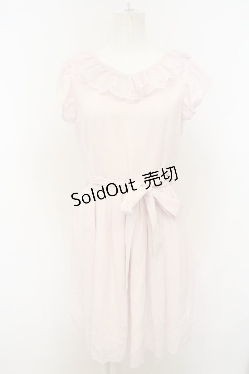 画像1: 【SALE】LODISPOTTO / レーザーカットスカラップワンピース  ピンク O-23-12-06-054-LO-OP-IG-ZT343 (1)