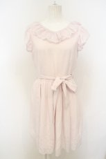 画像1: 【SALE】LODISPOTTO / レーザーカットスカラップワンピース  ピンク O-23-12-06-054-LO-OP-IG-ZT343 (1)