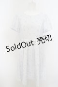 【SALE】LODISPOTTO / プチフラワーパフワンピース  サックス×ラベンダー O-23-12-06-059-LO-OP-IG-ZT344