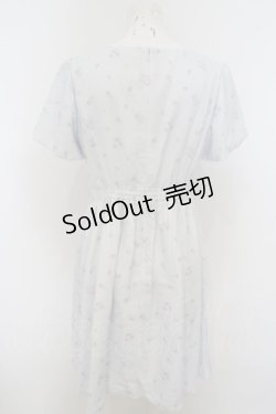 画像3: 【SALE】LODISPOTTO / プチフラワーパフワンピース  サックス×ラベンダー O-23-12-06-059-LO-OP-IG-ZT344