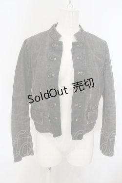 画像1: Jane Marple Dans Le Salon / デニムナポレオンジャケット M グレー O-23-12-06-095-JM-JA-IG-ZT344