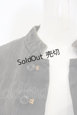 画像2: Jane Marple Dans Le Salon / デニムナポレオンジャケット M グレー O-23-12-06-095-JM-JA-IG-ZT344