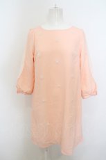 画像1: 【SALE】LODISPOTTO / レーススリーブフラワーワンピース  ピンク O-23-12-06-021-LO-OP-IG-ZT343 (1)