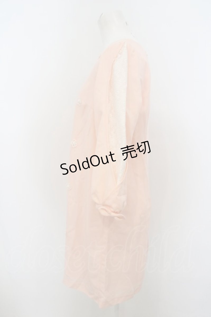 画像2: 【SALE】LODISPOTTO / レーススリーブフラワーワンピース  ピンク O-23-12-06-021-LO-OP-IG-ZT343 (2)