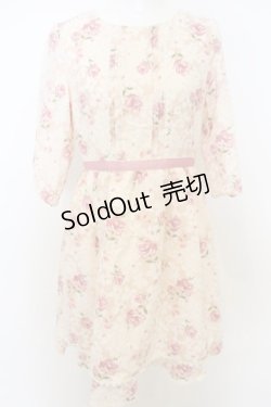 画像1: 【SALE】LODISPOTTO / 花柄タックワンピース M ピンク O-23-12-07-132-LO-OP-OW-ZT343