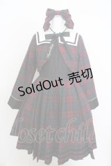 Angelic Pretty / Bunny CollegeクラシカルワンピースSet  アカチェック O-23-12-11-006-LO-OP-IG-OS