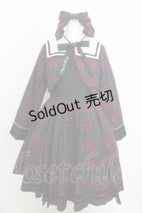 Angelic Pretty / Bunny CollegeクラシカルワンピースSet  アカチェック O-23-12-11-006-LO-OP-IG-OS