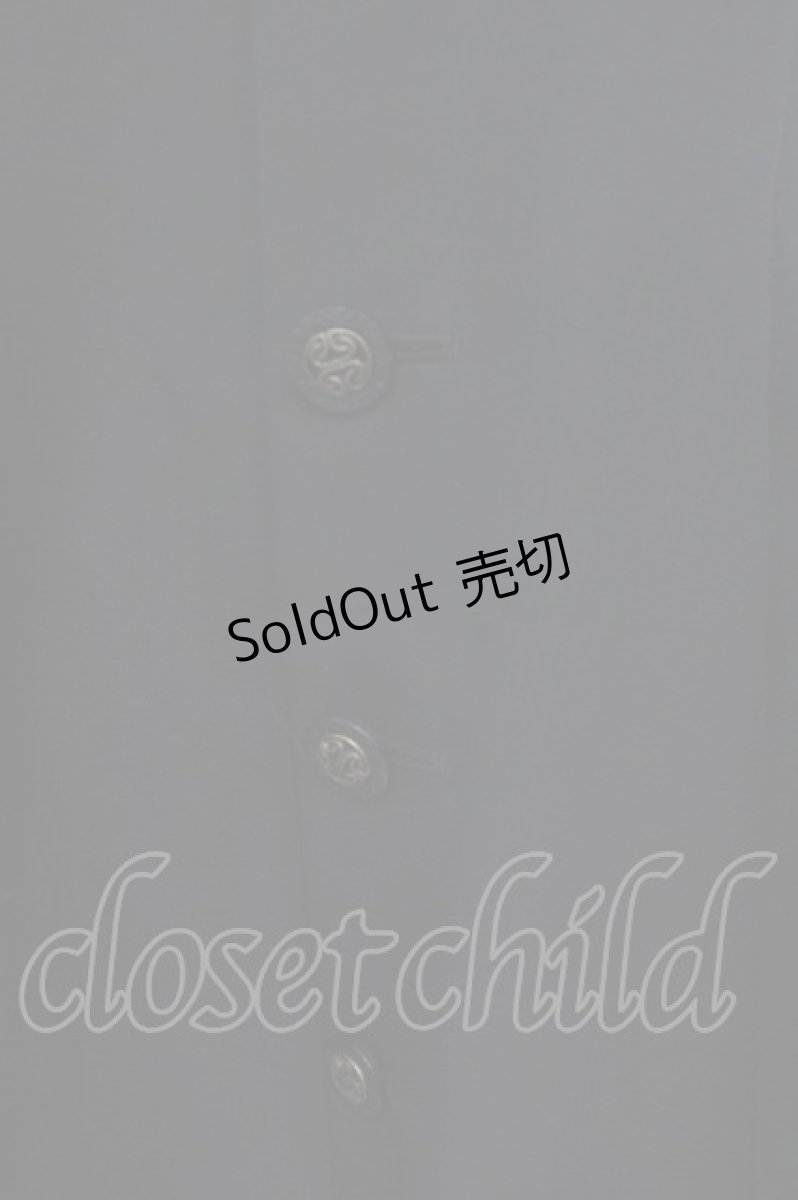 画像2: ATELIER BOZ / マント付きロングジャケット  ブラック O-23-12-15-056-EL-CO-IG-OS (2)