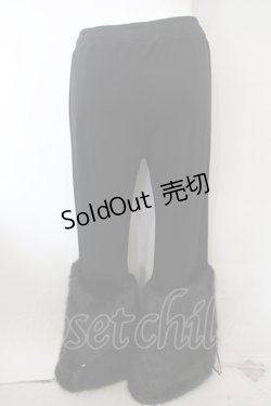 画像2: Qutie Frash / アメＱ×KIST札幌限定 ファーパンツ  ブラック O-23-12-18-062-QU-PA-IG-ZT116