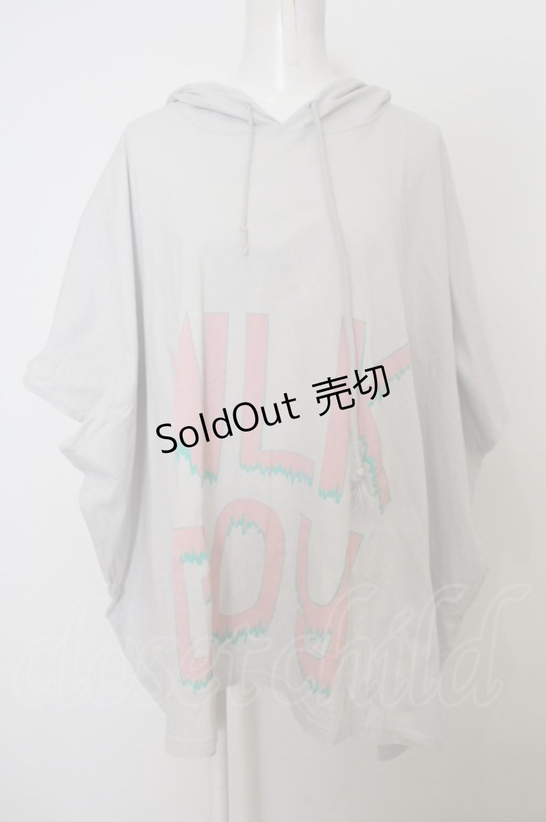 画像1: 【SALE】MILKBOY / スクエアカットフーディ  ライトグレー O-23-12-21-096-MB-TO-IG-ZT354 (1)