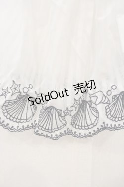 画像2: 【SALE】axes femme / シェル刺繍オフショルトップス M キナリ O-23-12-22-089-AX-TO-OW-ZT354