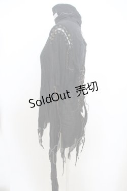 画像6: alice auaa / 縫合ブラウス 2 ブラック O-23-12-25-018-AA-BL-OW-ZS