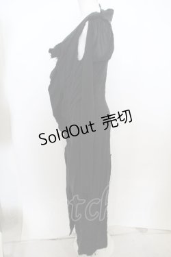 画像3: alice auaa / メッシュ切替ワンピース  ブラック O-23-12-25-021-AA-TO-OW-ZS