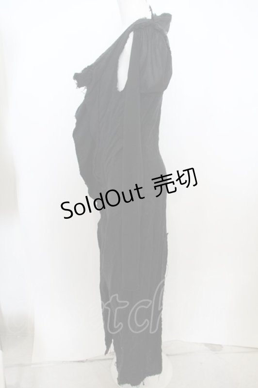 画像3: alice auaa / メッシュ切替ワンピース  ブラック O-23-12-25-021-AA-TO-OW-ZS (3)