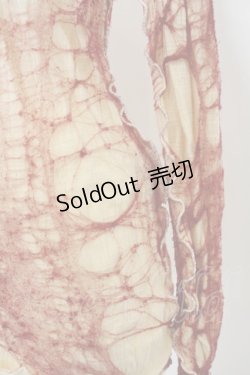 画像3: alice auaa / NetロングスリーブC/S  生成り×レッド O-23-12-25-026-AA-TO-IG-ZS