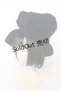 alice auaa / 剥離山高帽  ブラック O-23-12-25-038-AA-AC-OW-ZS