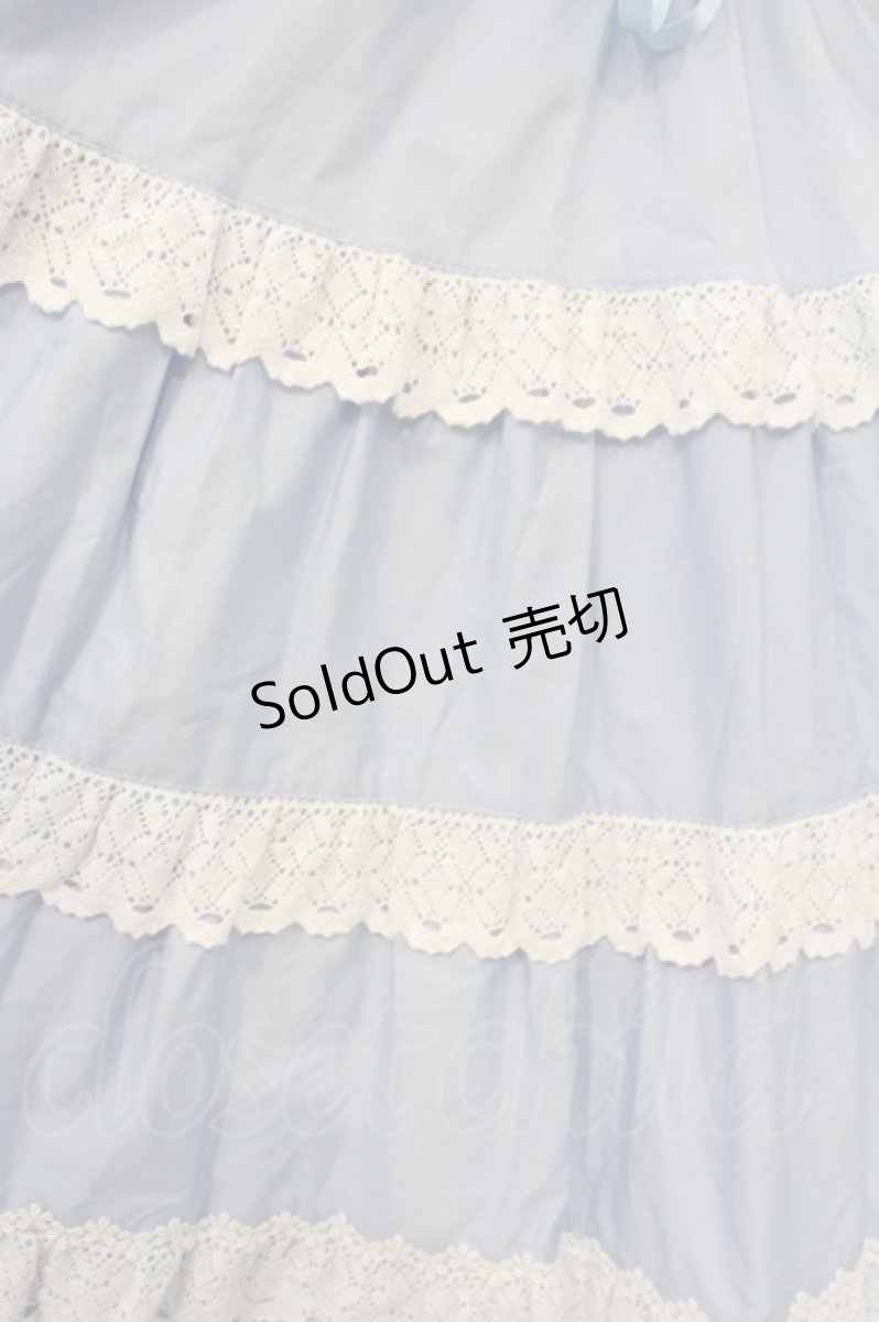 画像2: BABY,THE STARS SHINE BRIGHT / ミルフィーユジャンパースカート  サックス O-23-12-27-097-BA-OP-YM-OS (2)