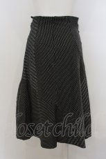 画像4: 【SALE】Jane Marple Dans Le Saｌon / パッチワーク風バルーンスカート M クロ O-23-12-28-043-JM-SK-IG-ZT370 (4)