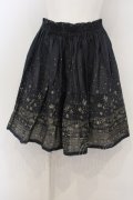 Jane Marple / 金糸刺繍スカート M ネイビー O-23-12-28-050-JM-SK-IG-ZT370