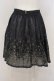 画像3: Jane Marple / 金糸刺繍スカート M ネイビー O-23-12-28-050-JM-SK-IG-ZT370 (3)