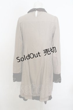 画像3: 【SALE】axes femme / エンブロイダリーバイカラーワンピース  ベージュ O-23-12-28-122-AX-OP-IG-ZT369