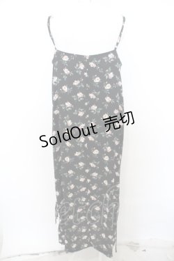 画像3: 【SALE】axes femme / ローズptキャミワンピース  クロ O-23-12-28-144-AX-OP-IG-ZT371