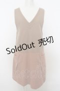 【SALE】Franche Lippee / バイカラーウールジャンパースカート  キャメル O-23-12-28-147-LO-OP-IG-ZT072