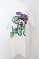 画像1: 【SALE】NieR CLOTHING / 着ぐるみONE君 Tシャツ XL ホワイト O-23-12-28-020-PU-PA-IG-ZT368 (1)
