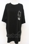 NieR Clothing / OVERSIZE BLACK CUTSEW カットソー XXXL ブラック O-23-12-28-023-PU-TO-IG-ZT368