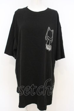 画像1: NieR Clothing / OVERSIZE BLACK CUTSEW カットソー XXXL ブラック O-23-12-28-023-PU-TO-IG-ZT368