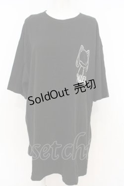 画像1: 【SALE】NieR CLOTHING / OVERSIZE BLACK CUTSEW カットソー XXXL ブラック O-23-12-28-023-PU-TO-IG-ZT368