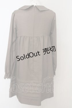 画像3: 【SALE】Jane Marple /シャンタンワンピース - ブラウン O-23-12-28-034-JM-OP-IG-ZT378