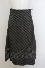 画像1: 【SALE】Jane Marple Dans Le Saｌon / パッチワーク風バルーンスカート M クロ O-23-12-28-043-JM-SK-IG-ZT370 (1)