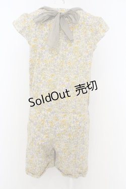 画像3: Jane Marple /小花柄オールインワン - イエロー O-23-12-29-009-JM-OP-IG-ZT378