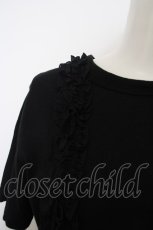 画像2: 【SALE】Jane Marple /コンパクト天竺とマテリアルMIXのドレス M クロ O-23-12-29-020-JM-OP-IG-ZT377 (2)