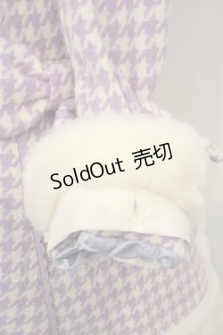 画像3: Angelic Pretty / バニラちゃんコート(千鳥)  ラベンダー×シロ O-23-12-30-205-AP-CO-IG-ZT-C034